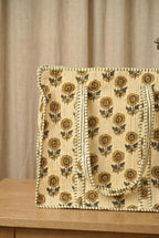 Zonnebloem Bloemen Quilted Katoenen Tote Bag
